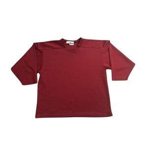 Vintage Kobe Hockey Jersey Mens XL Maroon Excellent Mesh V-Neck Made in Canada